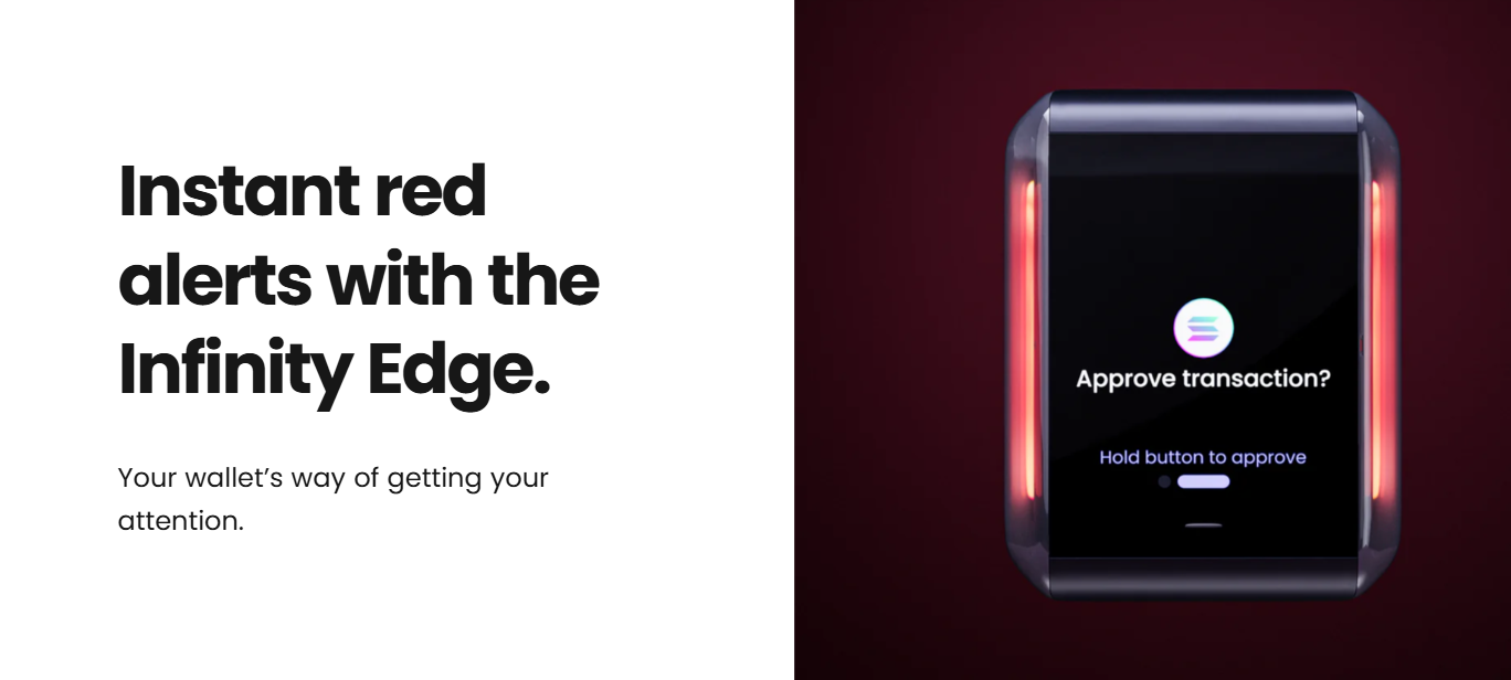 Instant red alerts with the Infinity Edge.